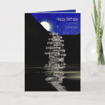 Birthday, Son-in-Law,  Ship with Sails, Night Karte<br><div class="desc">Ideal card for any man in your life. See similar or same image  available in many categories,  Son,  Dad,  brother,  etc. for Father's Day and/or Birthdays.</div>