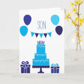 Birthday Son Karte (Gelbe Blume)
