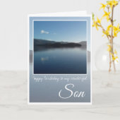 Birthday Son, Loch Lomond, Schottland. Karte (Gelbe Blume)