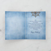 Birthday, Son, Ship's Wheel, Helm Karte (Innenseite)