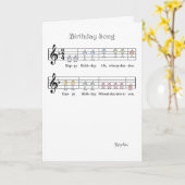 BIRTHDAY SONG KARTE (Gelbe Blume)