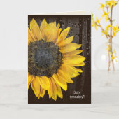 Birthday Sonnenblume mit Raindrops Karte (Gelbe Blume)