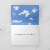 Birthday Sonnenblume mit Retro-Sonnenbrille-Karte Karte (Innenseite)