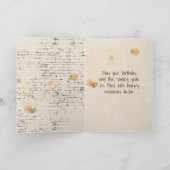 Birthday Sonnenblume und Hummingbird Karte (Innenseite)