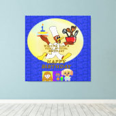 Birthday Spaceship Geometric Leinwanddruck (Insitu (Holzboden))