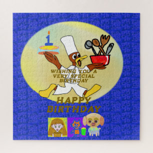 Birthday Spaceship Geometric Puzzle