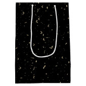 Birthday Sparkler und Confetti mit Wein Mittlere Geschenktüte (Rückseite)