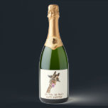 Birthday Sparkling Wine Label Funny Giraffe Schaumweinetikett<br><div class="desc">Keuchelige Weinetiketten mit Funny Giraffe Tongue Out und spielerischer Wink Cartoon Zeichnend Tierlächeln - Wählen / Fügen Sie Ihren einzigartigen Text / Schriftart / Farbe - Make Your Special Bottle Labels Gift - Größe ändern und verschieben oder entfernen und hinzufügen Elemente / Bild mit Anpassungs-Tool ! - Zeichnung und Design...</div>