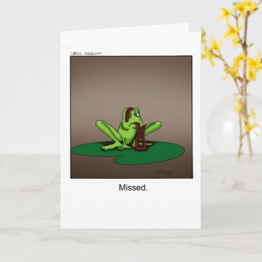 Birthday Spaß Card Funny Frogs Karte (Gelbe Blume)