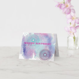 Birthday Spirals Karte