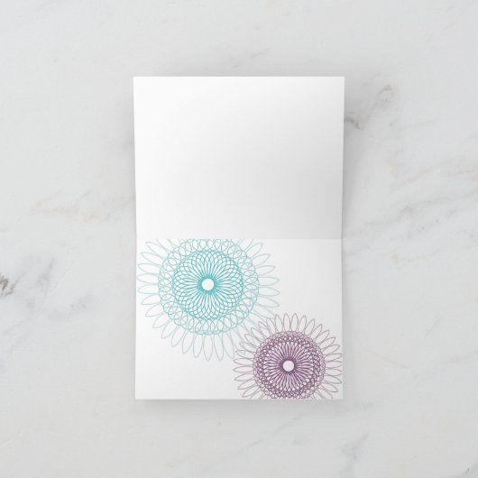 Birthday Spirals Karte (Innenseite)