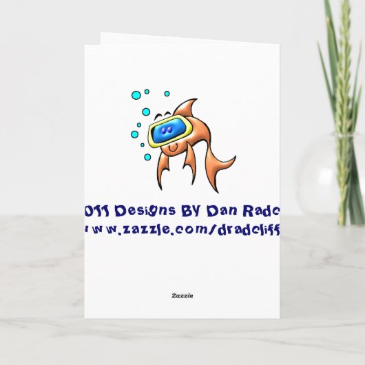 Birthday Splash Karte (Rückseite)