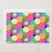 Birthday Spring blüht Party Chic Einladung (Rückseite)