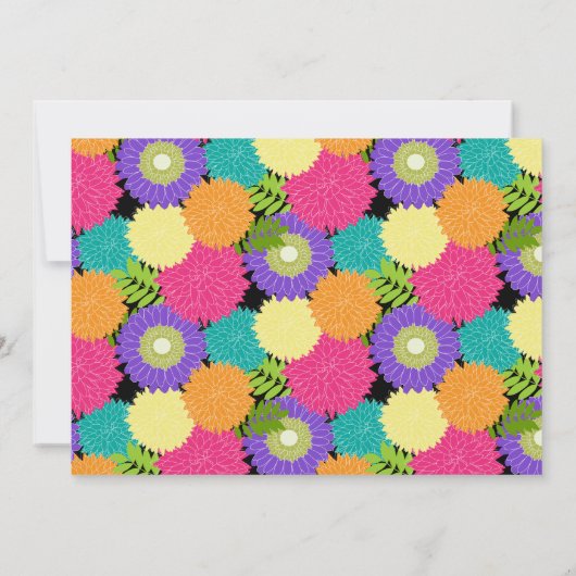 Birthday Spring blüht Party Chic Einladung (Rückseite)