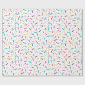 Birthday Sprinkles Candy Pattern Geschenkpapier (Flach)