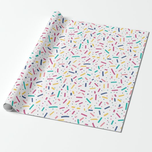 Birthday Sprinkles Candy Pattern Geschenkpapier (Ungerollt)