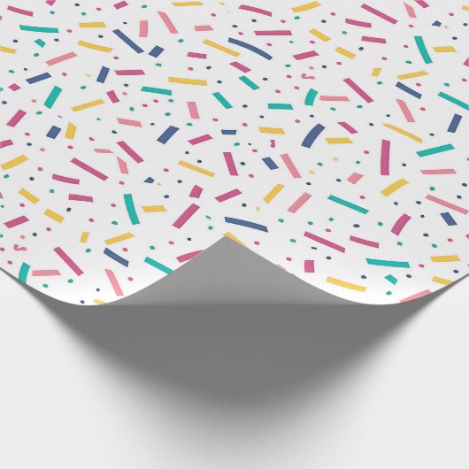 Birthday Sprinkles Candy Pattern Geschenkpapier (Ecke)