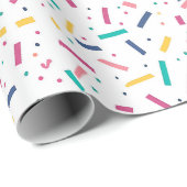 Birthday Sprinkles Candy Pattern Geschenkpapier (Rolleneckpunkt)