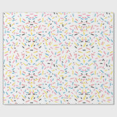 Birthday Sprinkles Candy Pattern Geschenkpapier (Flach)