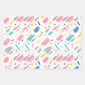 Birthday Sprinkles Candy Pattern Geschenkpapier Set (Vorderseite 2)