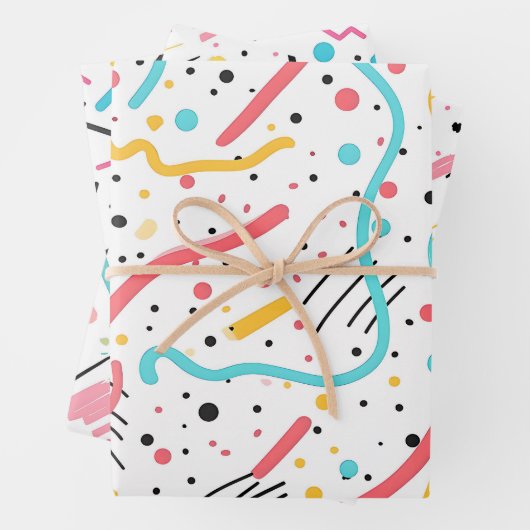 Birthday Sprinkles Candy Pattern Geschenkpapier Set (Beispiel)