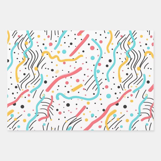 Birthday Sprinkles Candy Pattern Geschenkpapier Set (Vorderseite)