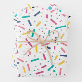 Birthday Sprinkles Candy Pattern Geschenkpapier Set (Beispiel)