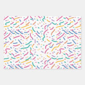 Birthday Sprinkles Candy Pattern Geschenkpapier Set (Vorderseite 2)