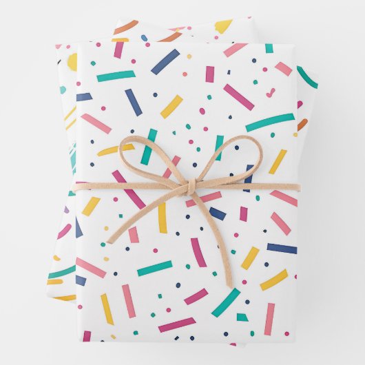 Birthday Sprinkles Candy Pattern Geschenkpapier Set (Beispiel)