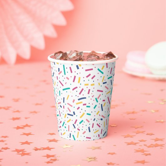 Birthday Sprinkles Candy Pattern Pappbecher (Insitu)