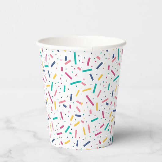 Birthday Sprinkles Candy Pattern Pappbecher (Rechts)