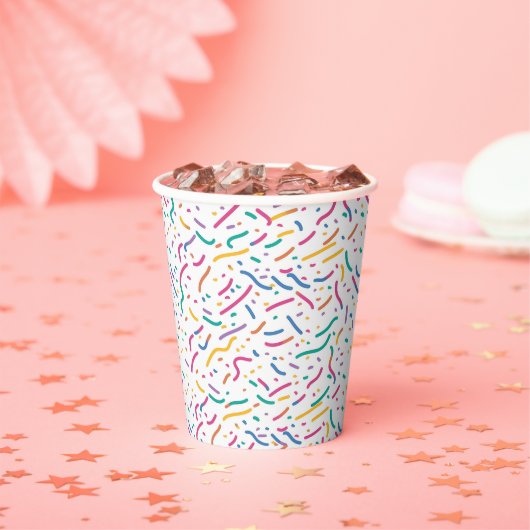 Birthday Sprinkles Candy Pattern Pappbecher (Insitu)