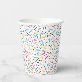 Birthday Sprinkles Candy Pattern Pappbecher (Links)