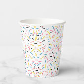 Birthday Sprinkles Candy Pattern Pappbecher (Rückseite)