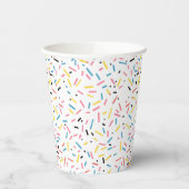 Birthday Sprinkles Candy Pattern Pappbecher (Links)