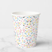 Birthday Sprinkles Candy Pattern Pappbecher (Vorderseite)
