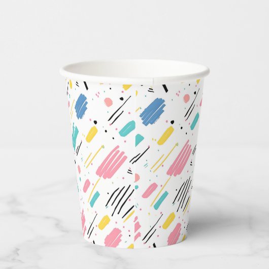 Birthday Sprinkles Candy Pattern Pappbecher (Rechts)