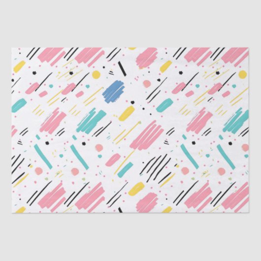 Birthday Sprinkles Candy Pattern Seidenpapier (Vorderseite)