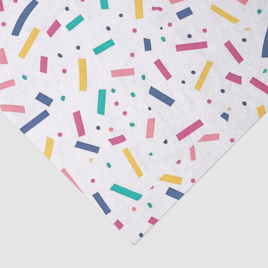 Birthday Sprinkles Candy Pattern Seidenpapier (Detail)