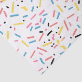 Birthday Sprinkles Candy Pattern Seidenpapier (Detail)
