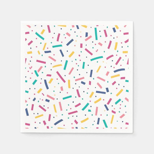 Birthday Sprinkles Candy Pattern Serviette (Vorderseite)