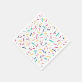 Birthday Sprinkles Candy Pattern Serviette (Ecke)
