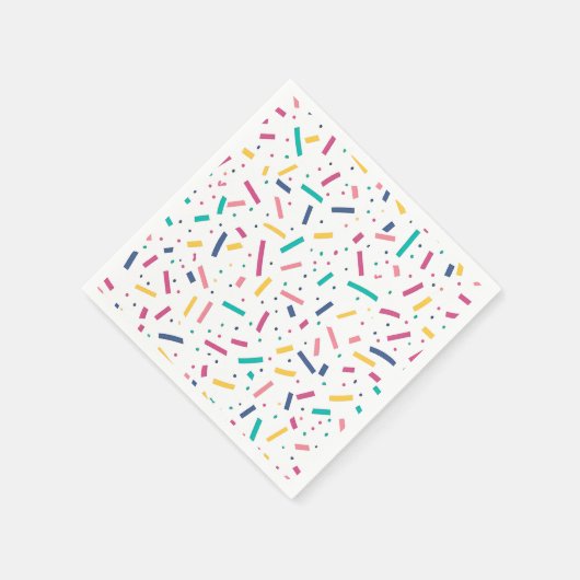 Birthday Sprinkles Candy Pattern Serviette (Ecke)