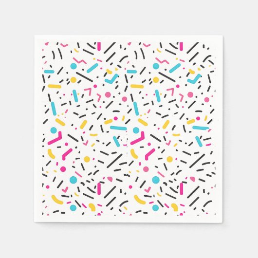 Birthday Sprinkles Candy Pattern Serviette (Vorderseite)