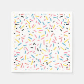 Birthday Sprinkles Candy Pattern Serviette (Vorderseite)