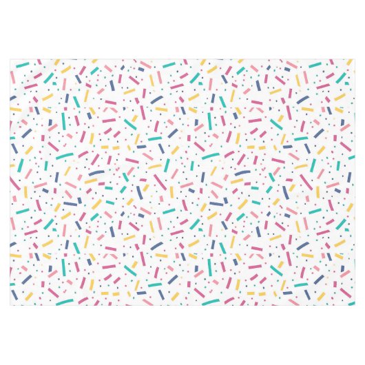 Birthday Sprinkles Candy Pattern Tablecloth Tischdecke (Vorderseite (Horizontal))