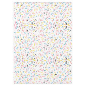Birthday Sprinkles Candy Pattern Tischdecke (Vorderseite)