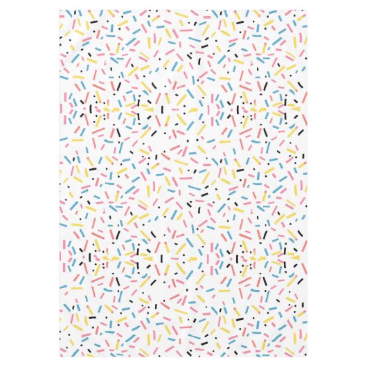 Birthday Sprinkles Candy Pattern Tischdecke (Vorderseite)