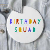 Birthday Squad Abzeichen für Kinder Swag Bag Party Button (Beispiel)