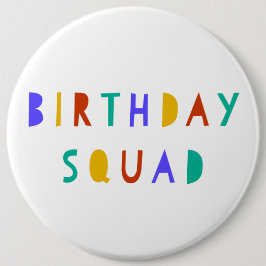 Birthday Squad Abzeichen für Kinder Swag Bag Party Button